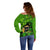 Happy St Patricks Day Off Shoulder Sweater La Fheile Padraig Shamrock Style - Wonder Print Shop