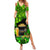 Happy St Patricks Day Summer Maxi Dress La Fheile Padraig Shamrock Style - Wonder Print Shop