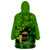 Happy St Patricks Day Wearable Blanket Hoodie La Fheile Padraig Shamrock Style - Wonder Print Shop