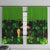 Happy St Patricks Day Window Curtain La Fheile Padraig Shamrock Style - Wonder Print Shop