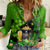 Happy St Patricks Day Women Casual Shirt La Fheile Padraig Shamrock Style - Wonder Print Shop