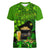 Happy St Patricks Day Women V Neck T Shirt La Fheile Padraig Shamrock Style - Wonder Print Shop