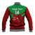 Custom Wales Rugby Baseball Jacket 2024 Six Nations Come On Cymru Mascot Sporty - Wonder Print Shop