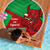 Custom Wales Rugby Beach Blanket 2024 Six Nations Come On Cymru Mascot Sporty - Wonder Print Shop