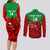 Custom Wales Rugby Couples Matching Long Sleeve Bodycon Dress and Long Sleeve Button Shirt 2024 Six Nations Come On Cymru Mascot Sporty - Wonder Print Shop