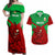 Custom Wales Rugby Couples Matching Off Shoulder Maxi Dress and Hawaiian Shirt 2024 Six Nations Come On Cymru Mascot Sporty - Wonder Print Shop