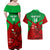 Custom Wales Rugby Couples Matching Off Shoulder Maxi Dress and Hawaiian Shirt 2024 Six Nations Come On Cymru Mascot Sporty - Wonder Print Shop