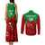 Custom Wales Rugby Couples Matching Tank Maxi Dress and Long Sleeve Button Shirt 2024 Six Nations Come On Cymru Mascot Sporty - Wonder Print Shop