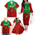 Custom Wales Rugby Family Matching Off Shoulder Long Sleeve Dress and Hawaiian Shirt 2024 Six Nations Come On Cymru Mascot Sporty - Wonder Print Shop