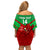 Custom Wales Rugby Family Matching Off Shoulder Short Dress and Hawaiian Shirt 2024 Six Nations Come On Cymru Mascot Sporty - Wonder Print Shop