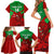 Custom Wales Rugby Family Matching Short Sleeve Bodycon Dress and Hawaiian Shirt 2024 Six Nations Come On Cymru Mascot Sporty - Wonder Print Shop