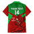 Custom Wales Rugby Family Matching Short Sleeve Bodycon Dress and Hawaiian Shirt 2024 Six Nations Come On Cymru Mascot Sporty - Wonder Print Shop