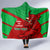 Custom Wales Rugby Hooded Blanket 2024 Six Nations Come On Cymru Mascot Sporty