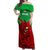 Custom Wales Rugby Off Shoulder Maxi Dress 2024 Six Nations Come On Cymru Mascot Sporty - Wonder Print Shop