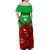 Custom Wales Rugby Off Shoulder Maxi Dress 2024 Six Nations Come On Cymru Mascot Sporty - Wonder Print Shop