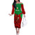 Custom Wales Rugby Off The Shoulder Long Sleeve Dress 2024 Six Nations Come On Cymru Mascot Sporty - Wonder Print Shop