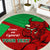 Custom Wales Rugby Round Carpet 2024 Six Nations Come On Cymru Mascot Sporty