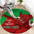 Custom Wales Rugby Round Carpet 2024 Six Nations Come On Cymru Mascot Sporty