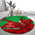 Custom Wales Rugby Round Carpet 2024 Six Nations Come On Cymru Mascot Sporty