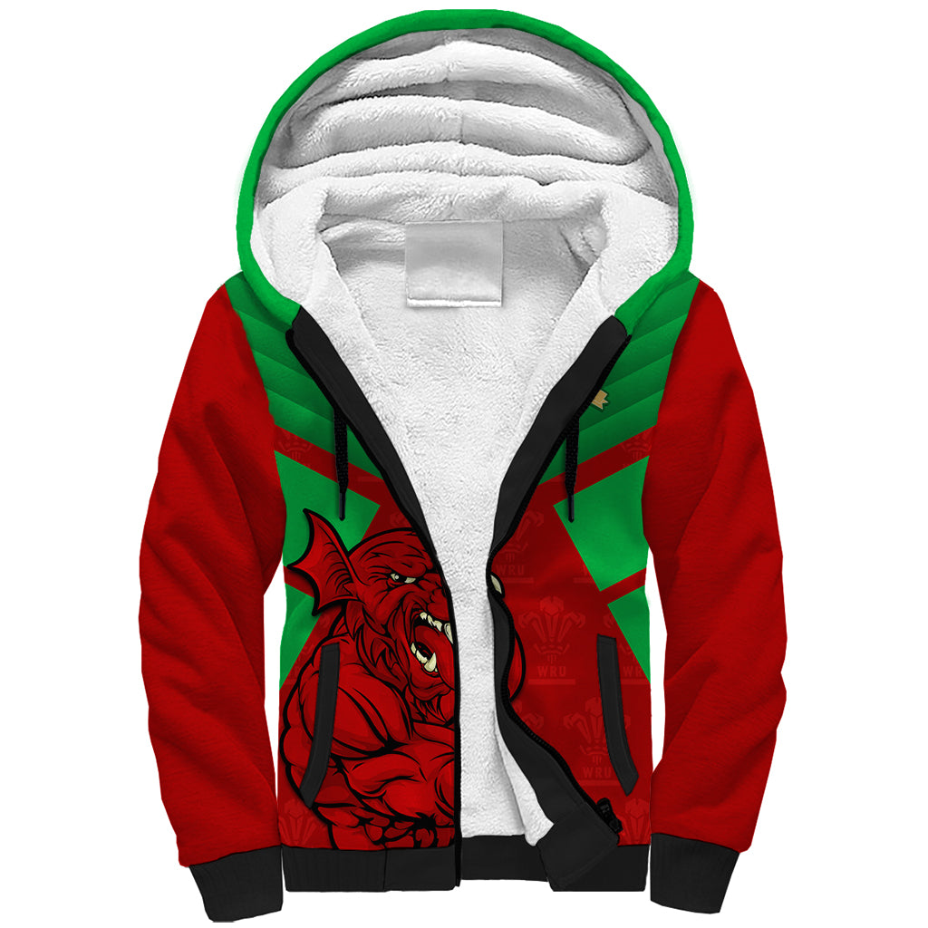 custom-wales-rugby-sherpa-hoodie-2024-six-nations-come-on-cymru-mascot-sporty