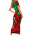 Custom Wales Rugby Short Sleeve Bodycon Dress 2024 Six Nations Come On Cymru Mascot Sporty - Wonder Print Shop