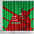 Custom Wales Rugby Shower Curtain 2024 Six Nations Come On Cymru Mascot Sporty