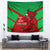 Custom Wales Rugby Tapestry 2024 Six Nations Come On Cymru Mascot Sporty