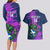 Custom Scotland Rugby Couples Matching Long Sleeve Bodycon Dress and Hawaiian Shirt 2024 Six Nations Go Scottish Thistle - Wonder Print Shop