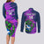 Custom Scotland Rugby Couples Matching Long Sleeve Bodycon Dress and Long Sleeve Button Shirt 2024 Six Nations Go Scottish Thistle - Wonder Print Shop