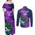 Custom Scotland Rugby Couples Matching Off Shoulder Maxi Dress and Long Sleeve Button Shirt 2024 Six Nations Go Scottish Thistle - Wonder Print Shop