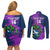 Custom Scotland Rugby Couples Matching Off Shoulder Short Dress and Long Sleeve Button Shirt 2024 Six Nations Go Scottish Thistle - Wonder Print Shop