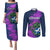 Custom Scotland Rugby Couples Matching Puletasi and Long Sleeve Button Shirt 2024 Six Nations Go Scottish Thistle - Wonder Print Shop