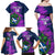 Custom Scotland Rugby Family Matching Off Shoulder Maxi Dress and Hawaiian Shirt 2024 Six Nations Go Scottish Thistle - Wonder Print Shop