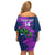 Custom Scotland Rugby Family Matching Off Shoulder Short Dress and Hawaiian Shirt 2024 Six Nations Go Scottish Thistle - Wonder Print Shop