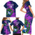 Custom Scotland Rugby Family Matching Short Sleeve Bodycon Dress and Hawaiian Shirt 2024 Six Nations Go Scottish Thistle - Wonder Print Shop