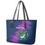 Custom Scotland Rugby Leather Tote Bag 2024 Six Nations Go Scottish Thistle - Wonder Print Shop