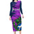 Custom Scotland Rugby Long Sleeve Bodycon Dress 2024 Six Nations Go Scottish Thistle - Wonder Print Shop