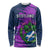 Custom Scotland Rugby Long Sleeve Shirt 2024 Six Nations Go Scottish Thistle - Wonder Print Shop