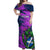 Custom Scotland Rugby Off Shoulder Maxi Dress 2024 Six Nations Go Scottish Thistle - Wonder Print Shop