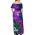 Custom Scotland Rugby Off Shoulder Maxi Dress 2024 Six Nations Go Scottish Thistle - Wonder Print Shop