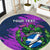 Custom Scotland Rugby Round Carpet 2024 Six Nations Go Scottish Thistle