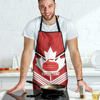 Personalized Canada Curling Apron Maple Leaf Red Version - Wonder Print Shop