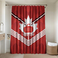 Personalized Canada Curling Bathroom Set Maple Leaf Red Version - Wonder Print Shop