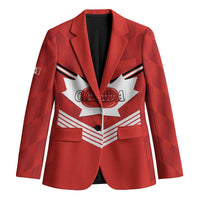 Personalized Canada Curling Blazer Maple Leaf Red Version - Wonder Print Shop