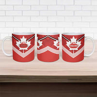 Personalized Canada Curling Ceramic Mug Maple Leaf Red Version - Wonder Print Shop
