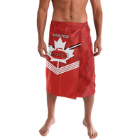 Personalized Canada Curling Lavalava Maple Leaf Red Version - Wonder Print Shop