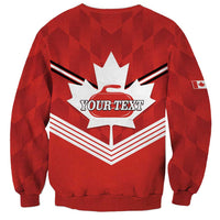 Personalized Canada Curling Sweatshirt Maple Leaf Red Version - Wonder Print Shop