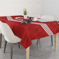 Personalized Canada Curling Tablecloth Maple Leaf Red Version - Wonder Print Shop
