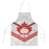 Personalized Canada Curling Apron Maple Leaf White Version - Wonder Print Shop