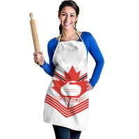 Personalized Canada Curling Apron Maple Leaf White Version - Wonder Print Shop